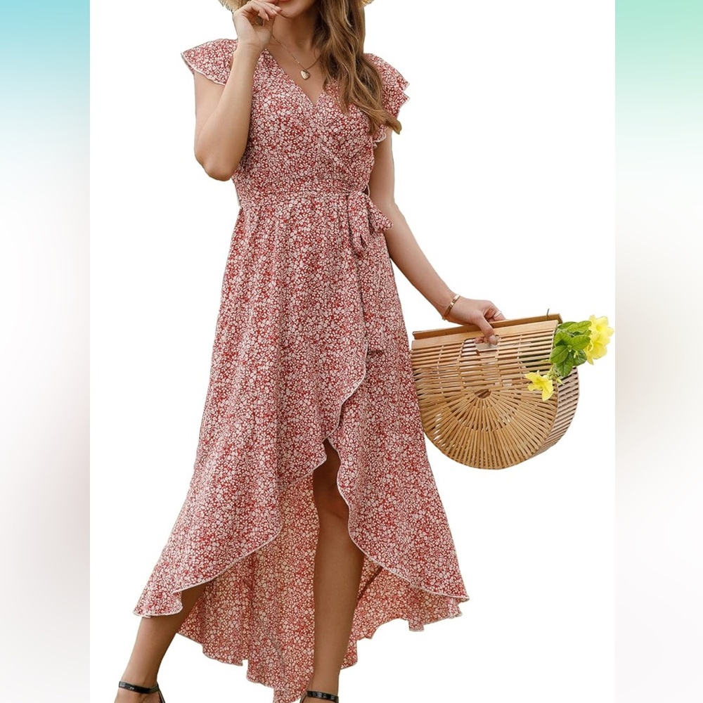 Floral maxi dress, size M - Picture 4 of 7